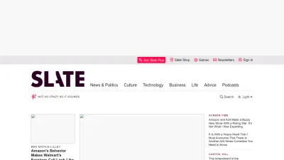 Screenshot of Slate.com