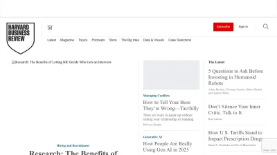 Screenshot preview of hbr.org