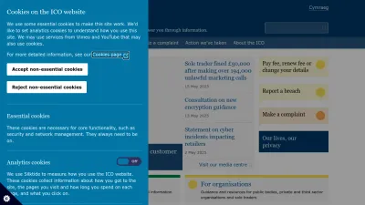 Screenshot preview of ico.org.uk