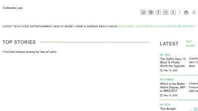 Screenshot of Lifehacker.com