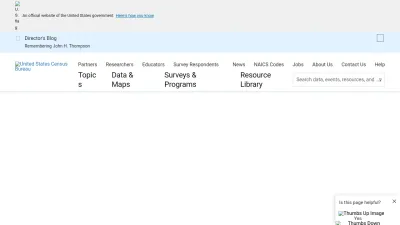 Screenshot preview of census.gov