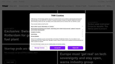 Screenshot preview of thenextweb.com