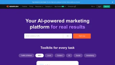 Screenshot preview of semrush.com