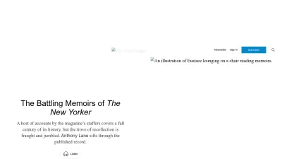 Screenshot preview of newyorker.com