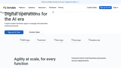 Screenshot preview of airtable.com