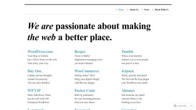 Screenshot preview of automattic.com