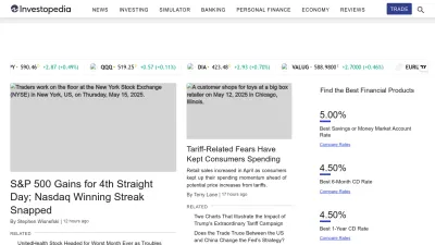 Screenshot preview of investopedia.com