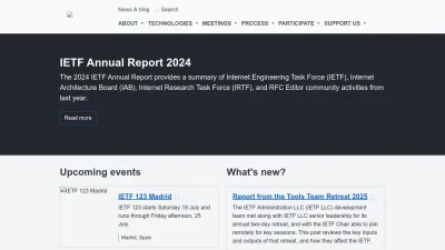 Screenshot preview of ietf.org