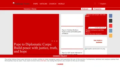 Screenshot preview of vaticannews.va