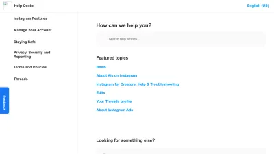 Screenshot preview of help.instagram.com