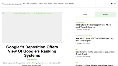 Screenshot preview of searchenginejournal.com