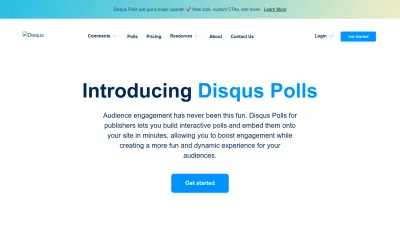Screenshot preview of disqus.com