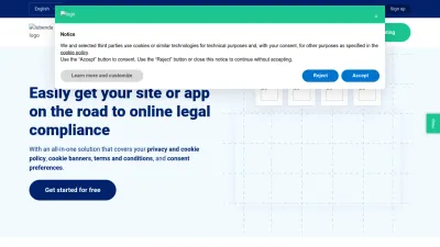 Screenshot preview of iubenda.com