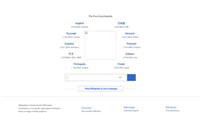 Screenshot preview of wikipedia.org