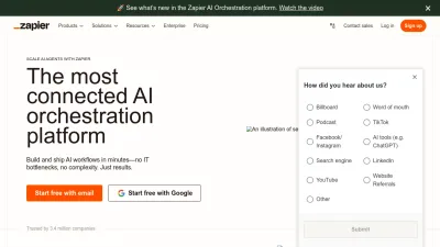 Screenshot preview of zapier.com