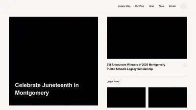 Screenshot preview of eji.org