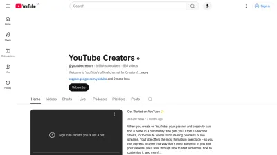 Screenshot preview of creatoracademy.youtube.com