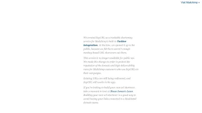 Screenshot preview of eepurl.com
