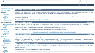 Screenshot of Httpd.apache.org