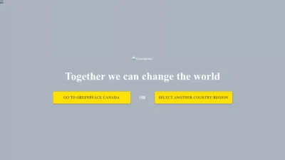 Screenshot of Greenpeace.org