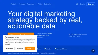 Screenshot preview of ahrefs.com