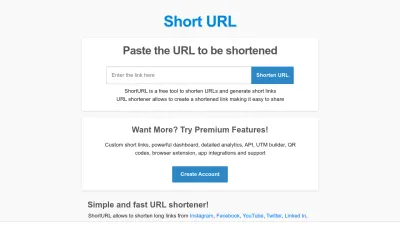 Screenshot of Shorturl.at