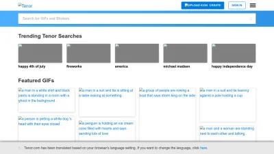 Screenshot preview of tenor.com