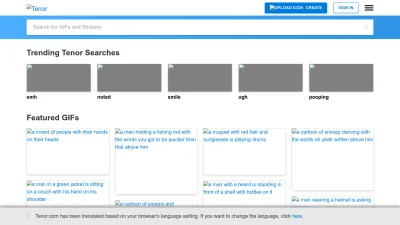 Screenshot of Tenor.com