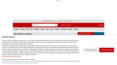 Screenshot of Csfd.cz