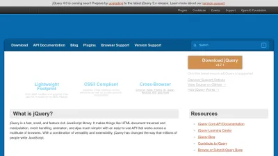 Screenshot preview of jquery.com