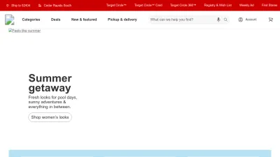 Screenshot preview of target.com