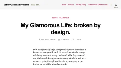 Screenshot of Zeldman.com