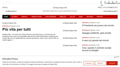 Screenshot of Beppegrillo.it