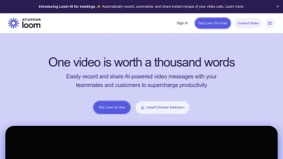 Screenshot of Loom.com