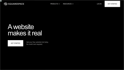 Screenshot of Squarespace.com