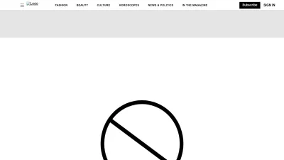 Screenshot of Elle.com