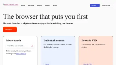 Screenshot of Brave.com