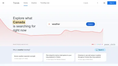 Screenshot preview of trends.google.com