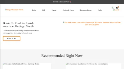 Screenshot of Penguinrandomhouse.com