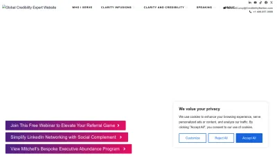 Screenshot of Mitchelllevy.com