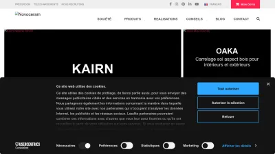 Screenshot preview of novoceram.fr
