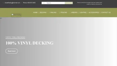 Screenshot preview of greatrailing.com