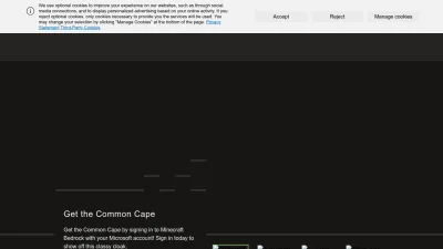 Screenshot preview of minecraft.net