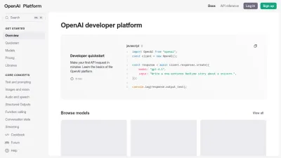 Screenshot of Platform.openai.com