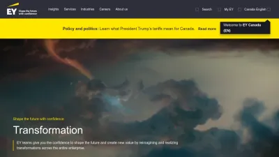 Screenshot preview of ey.com