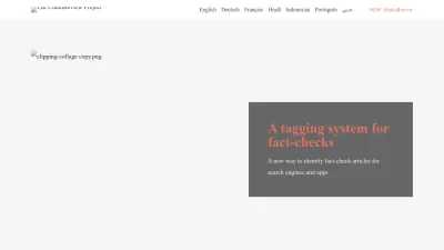 Screenshot of Claimreviewproject.com