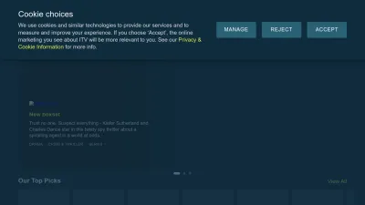 Screenshot preview of itv.com