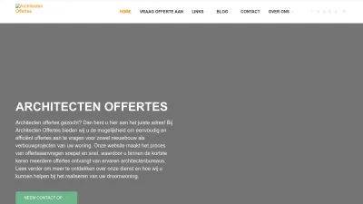 Screenshot preview of architectenoffertes.be