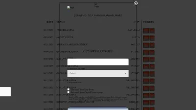 Screenshot preview of katyperry.com