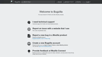 Screenshot preview of bugzilla.mozilla.org